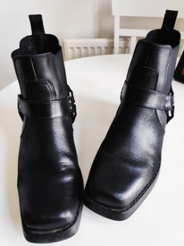 timberland lux lace up boots black leather